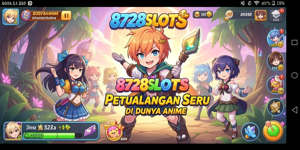 Tangkapan layar gameplay Anime yang menampilkan karakter-karakter menarik.