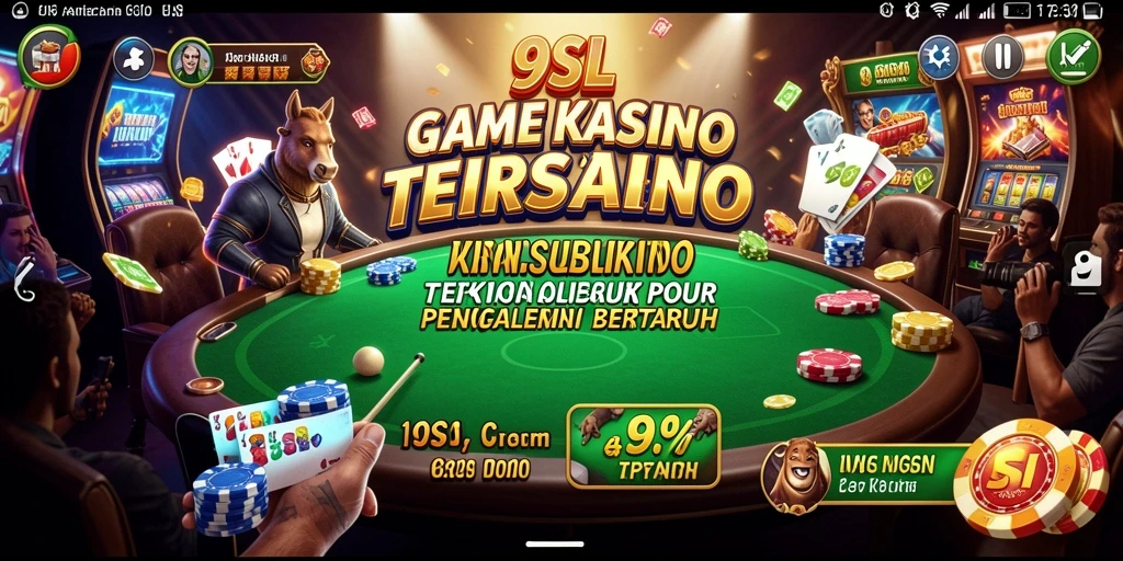 Tampilan permainan Kasino yang seru di 9SL.