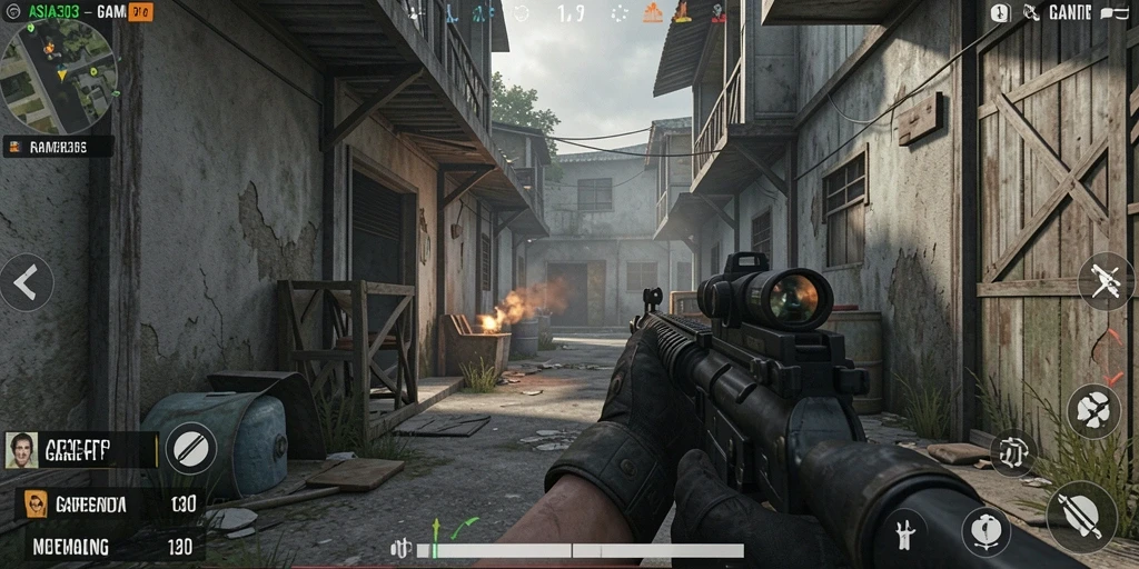 Gameplay mendebarkan dengan aksi tembak-menembak intens di ASIA303.