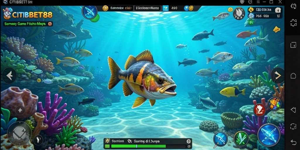 Tampilan gameplay CITIBET88 yang mendebarkan saat memancing.