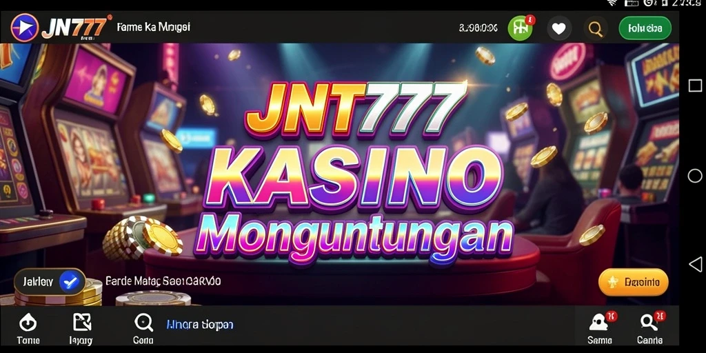 Tampilan gameplay menarik dari aplikasi Kasino JNT777.