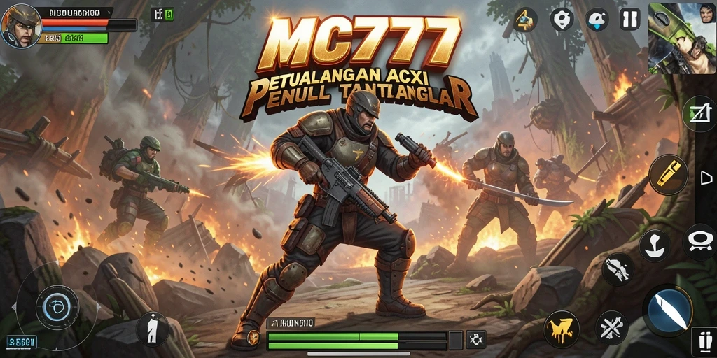 Tampilan gameplay mendebarkan dari MC777, penuh aksi dan tantangan.