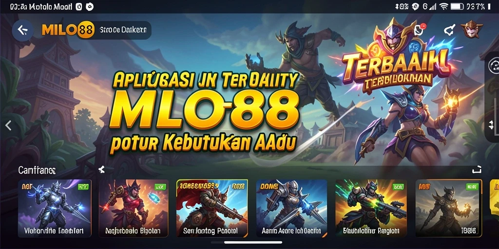 Screenshot utama MILO88 menampilkan antarmuka intuitif dengan fitur pengingat.