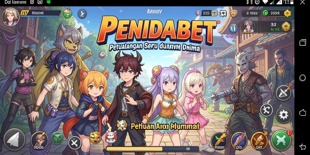 Screenshot utama PENIDABET menampilkan karakter anime dalam aksi yang mendebarkan.