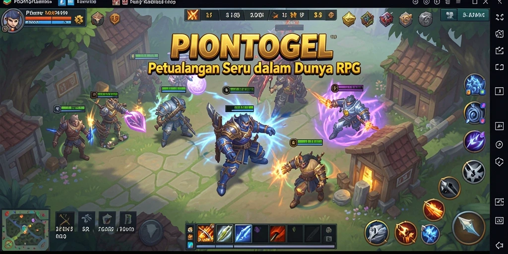 Tampilan gameplay RPG yang epik dan mendebarkan di PIONTOGEL.