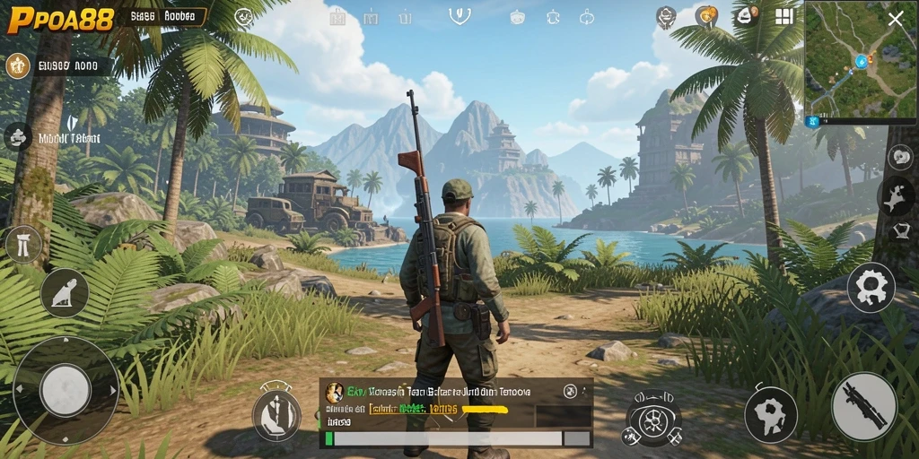 Gameplay seru di dunia terbuka yang luas dan interaktif.