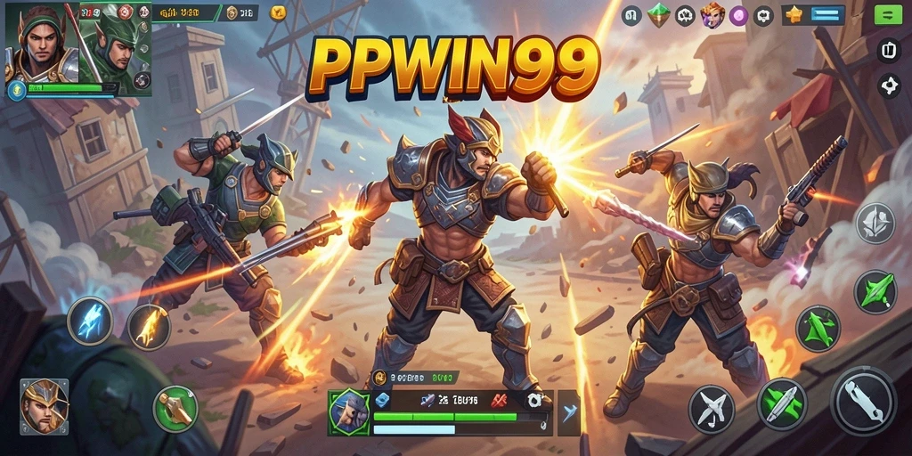 Tangkapan layar gameplay seru PPWIN99 dalam aksi Battle Royale.