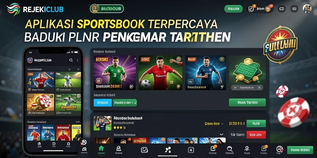Tampilan gameplay menarik dari aplikasi REJEKICLUB untuk taruhan olahraga.