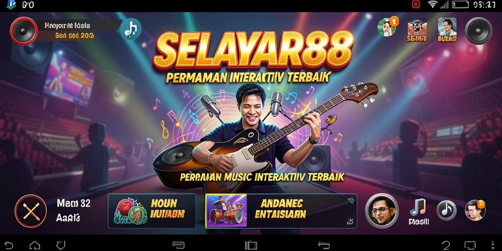 Tampilan seru dari gameplay <strong>SELAYAR88</strong> dengan berbagai lagu dan tantangan.