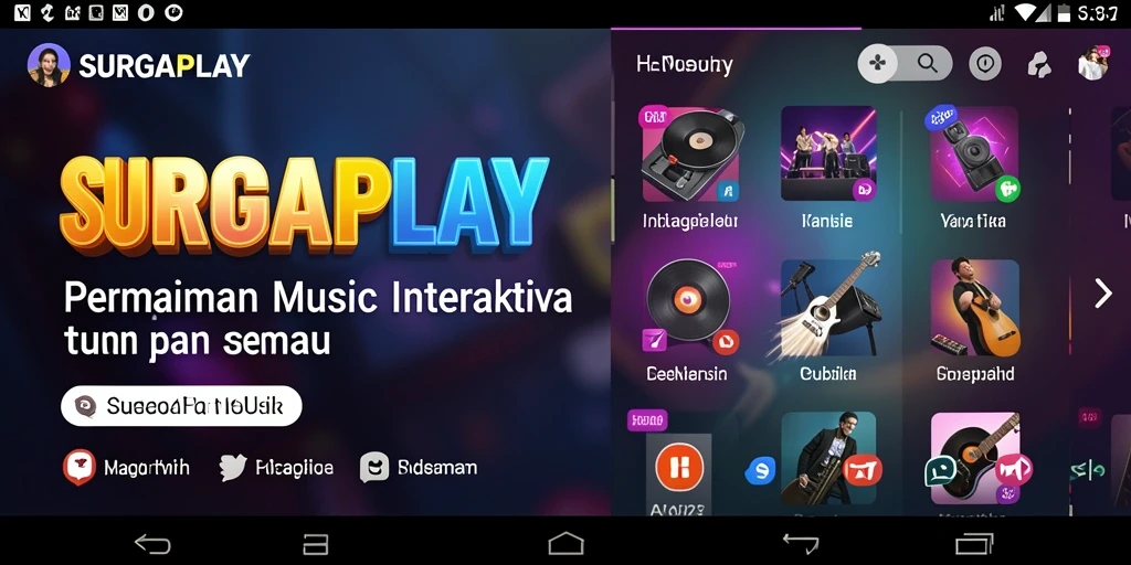 Tangkapan layar gameplay SURGAPLAY yang penuh warna dan interaktif.