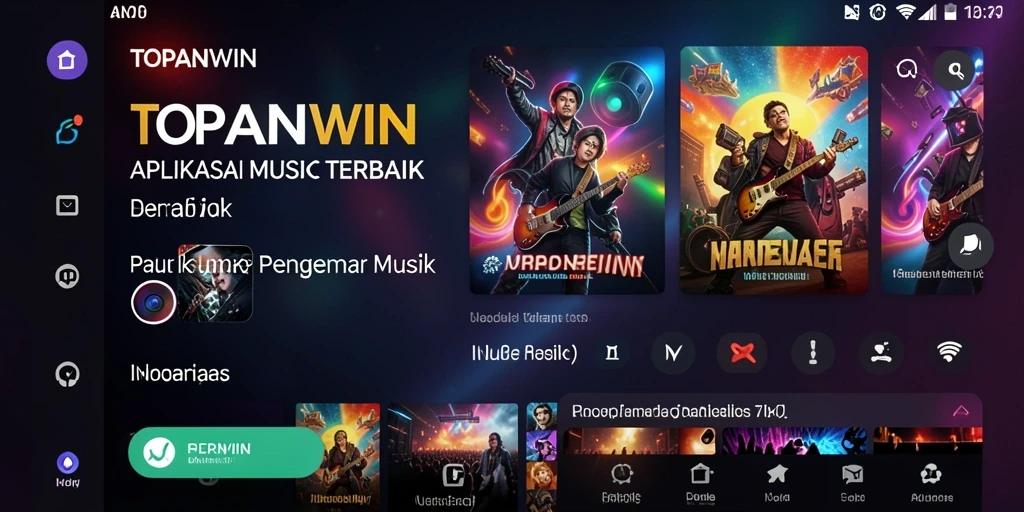 Tampilan menarik dari gameplay musik di TOPANWIN.
